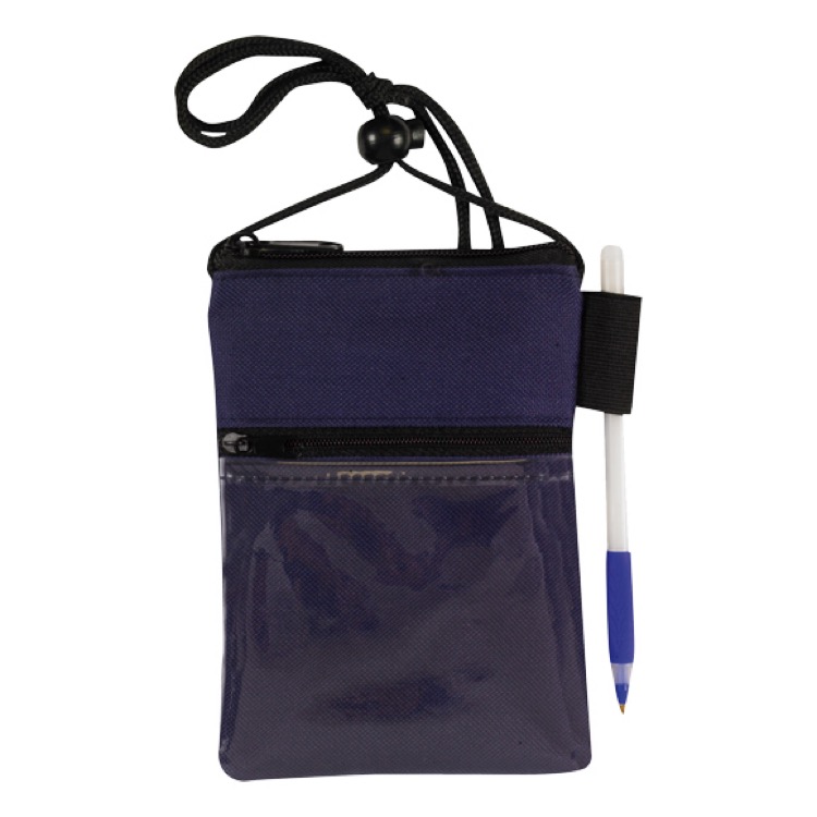 ID Me 2 Dual Zipper Pocket Badge Holder & Passport Pouch 4