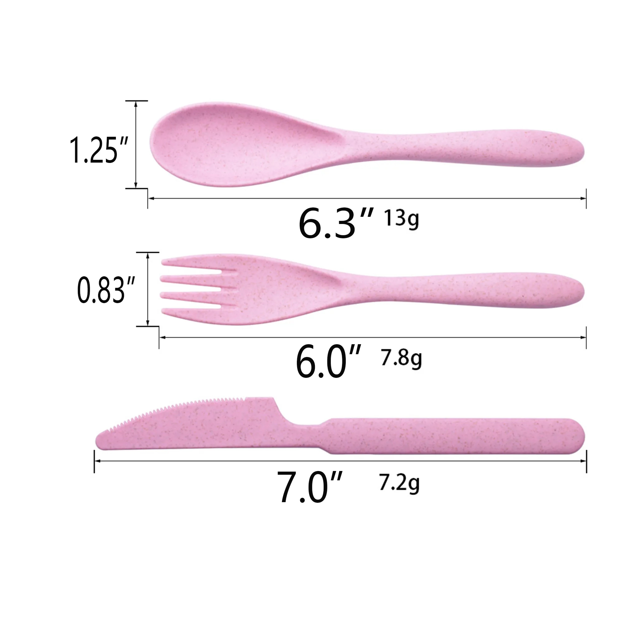 Eco-friendly Biodegradable Straw Cutlery Set 2