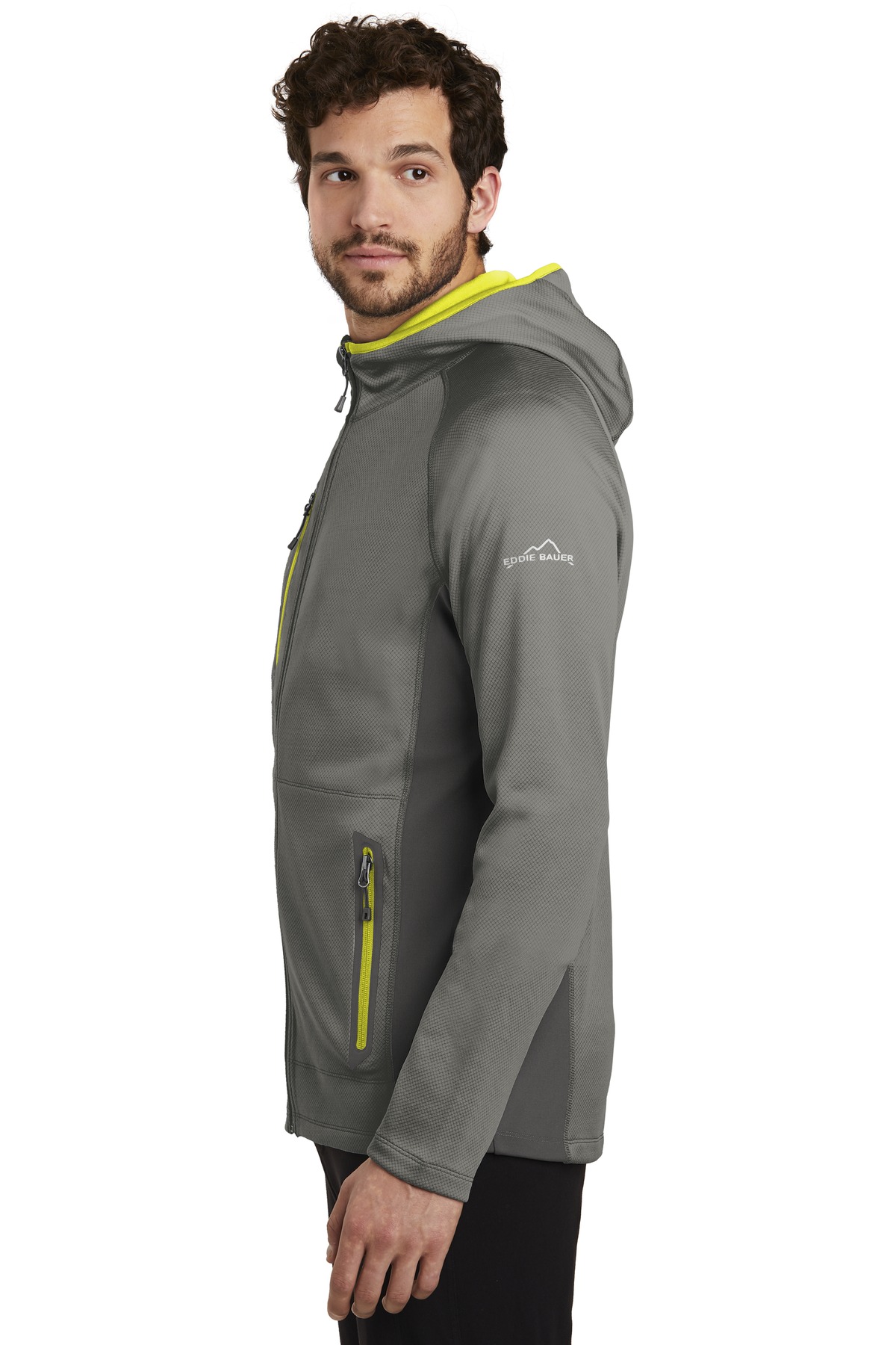 Eddie Bauer Sport Hooded Full-Zip Fleece Jacket. EB244 13