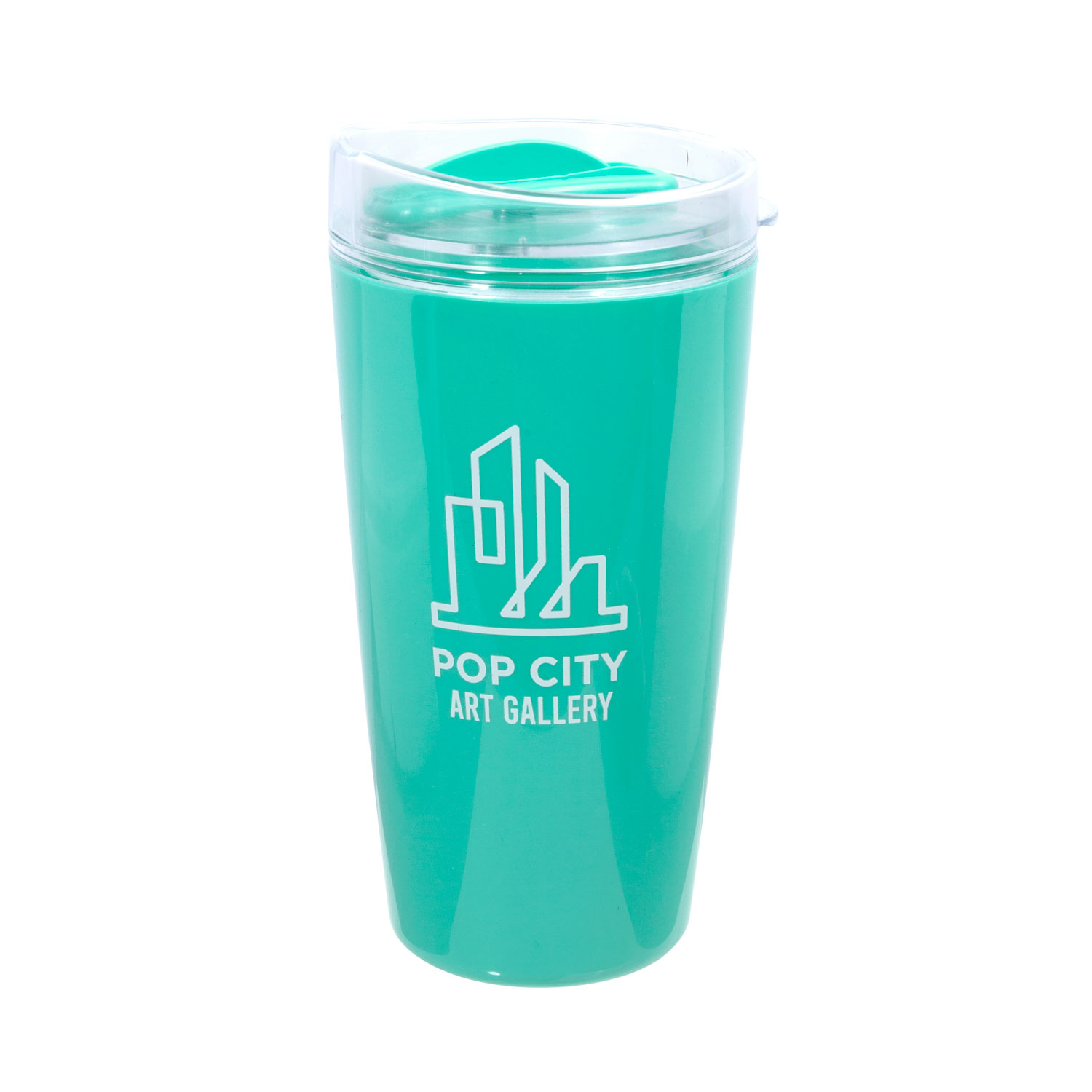 16 oz. Thumb Slide Coffee Tumbler (1 Color Imprint) 4