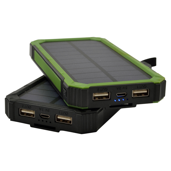 8000mAh Solar Power Bank W/Torch 3