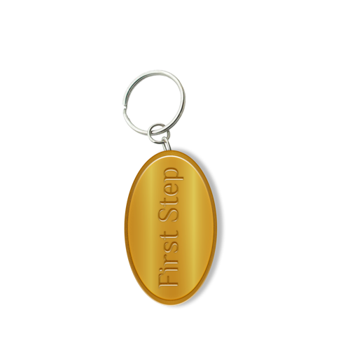 Customized Zinc Alloy Keychain with Shiny Gold Plating 3