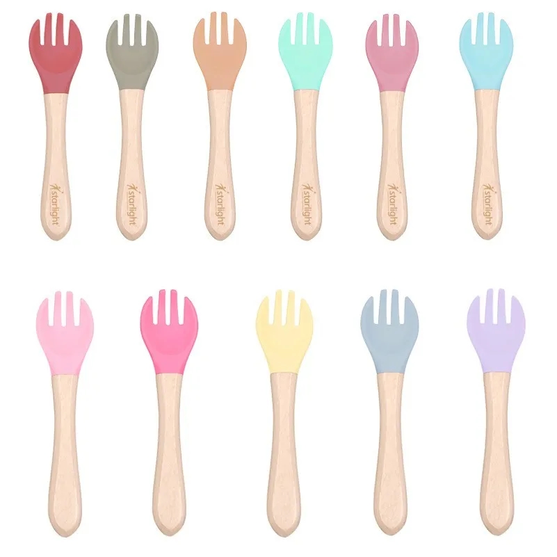 Baby Silicone Fork with Babmoo Handle 3