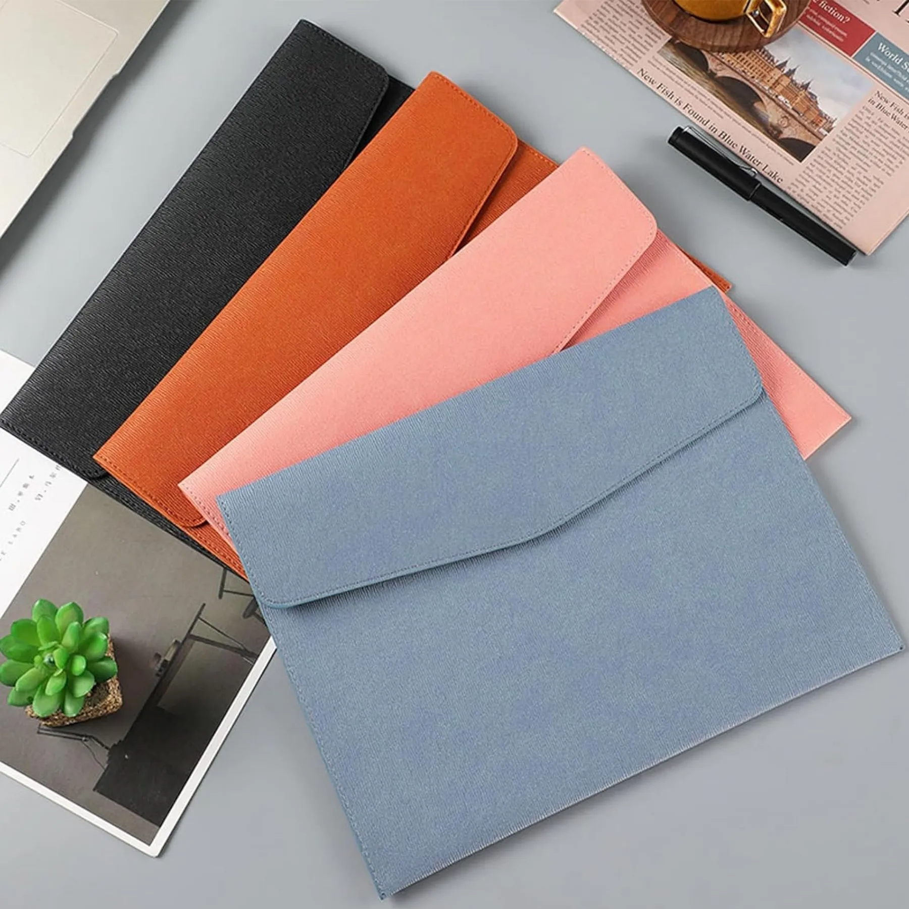 PU Leather Envelope File Folders 8