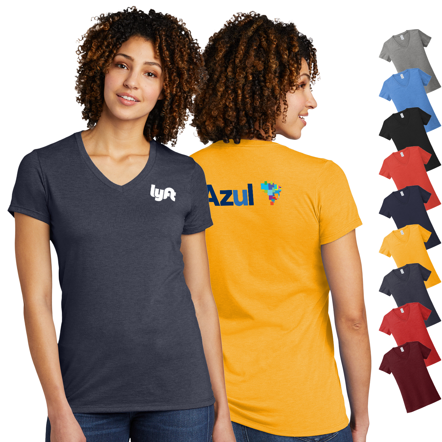 Allmade® Women's Tri-Blend V-Neck Tee 2