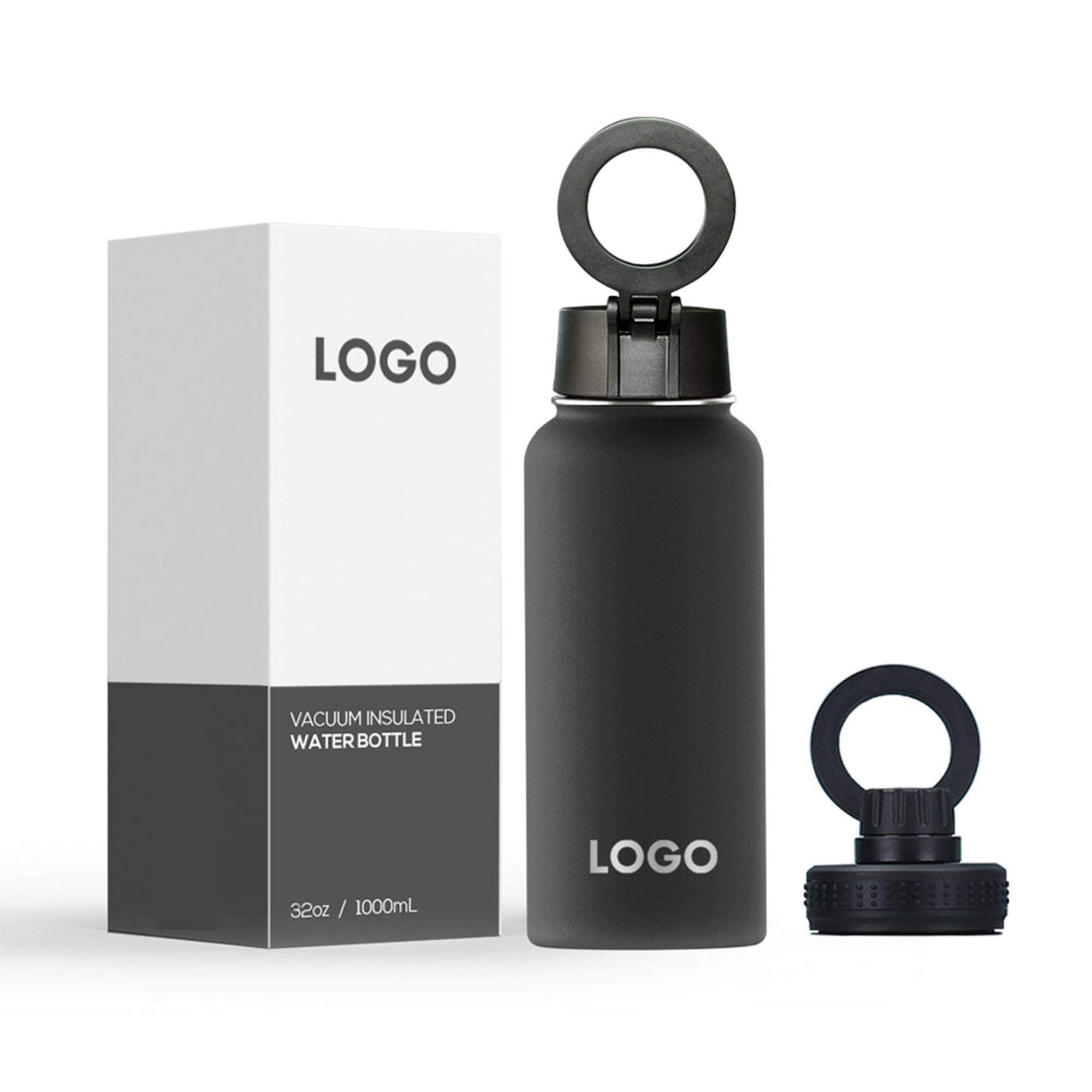 stainless steel thermos cup magnetic phone holder cover 5
