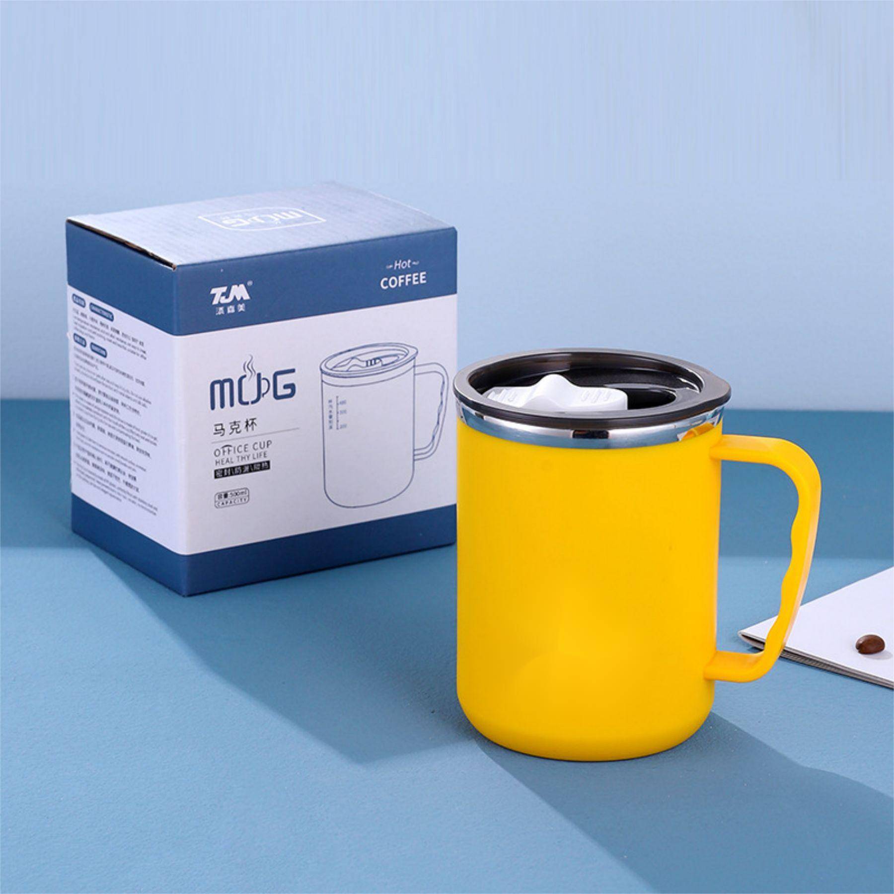 Double Stainless Steel Mug With Handle 6