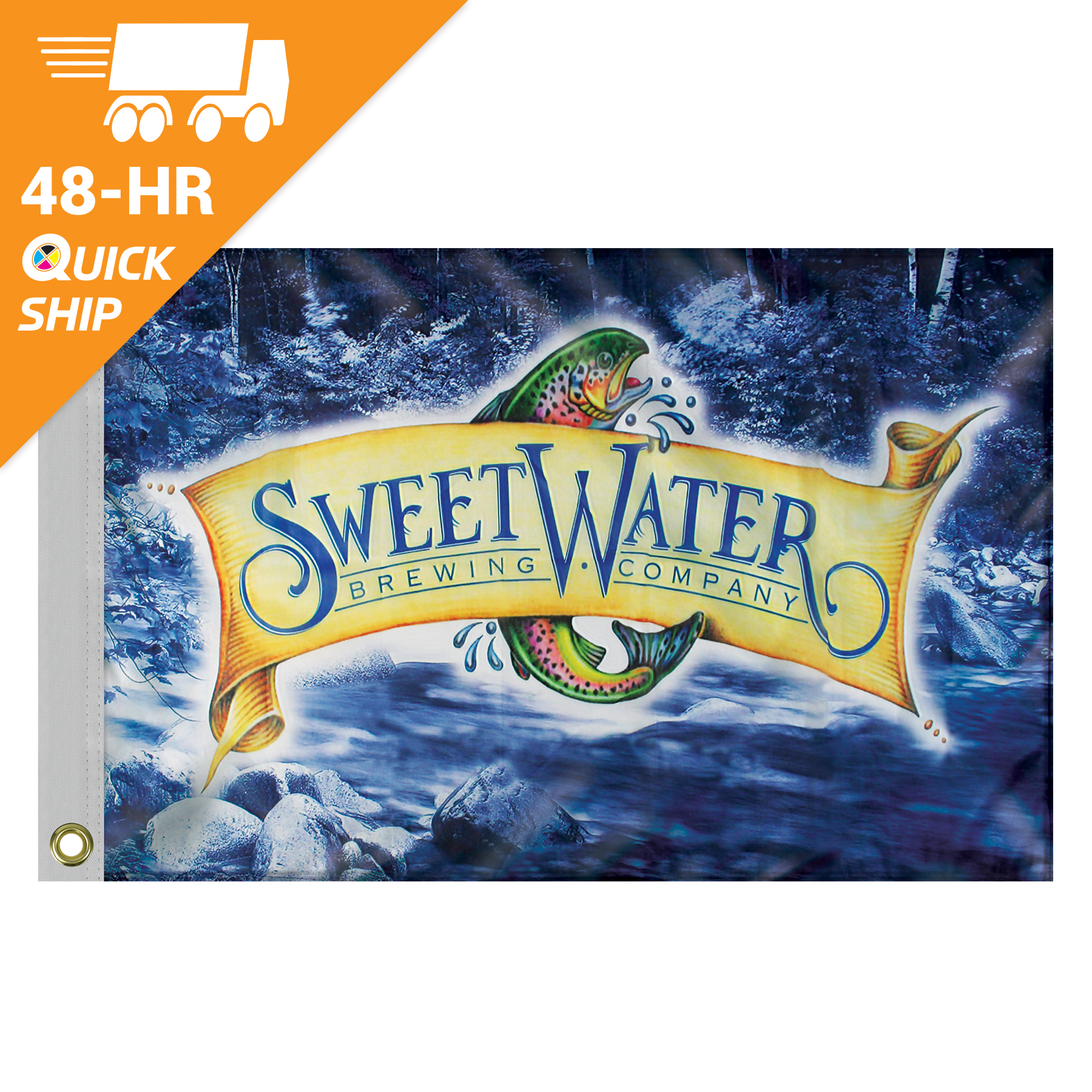48 - Hour 2' x 3' Polyester Flag 4