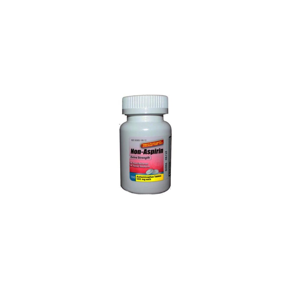 Acetaminophen Extra-Strength Tablets - 500 mg 100 Count 2