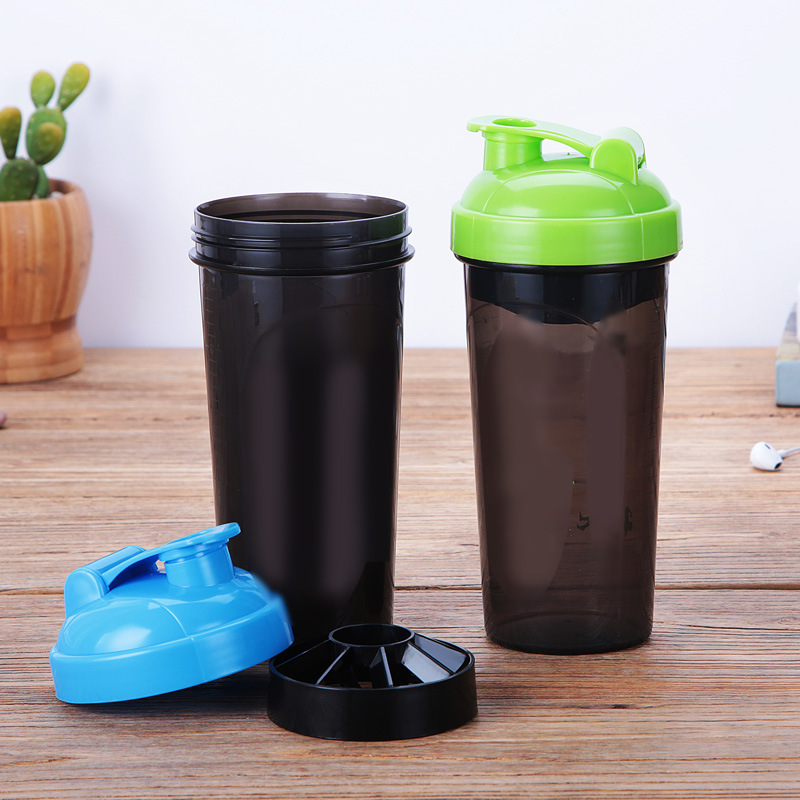 Eco friendly Custom Logo Slim Plain Gym Sports Plastic Fitness Protein Shaker Bottle Cups With Logo 3