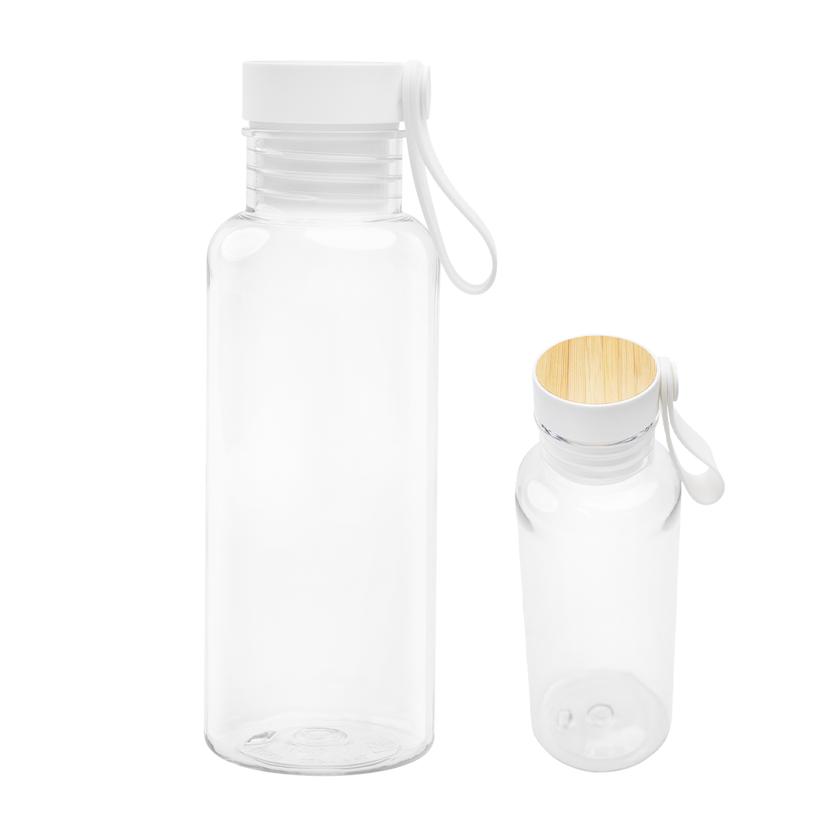 20 Oz. Case rPET Bottle with Bamboo Accent Lid and Silicone Easy Carry Handle 4