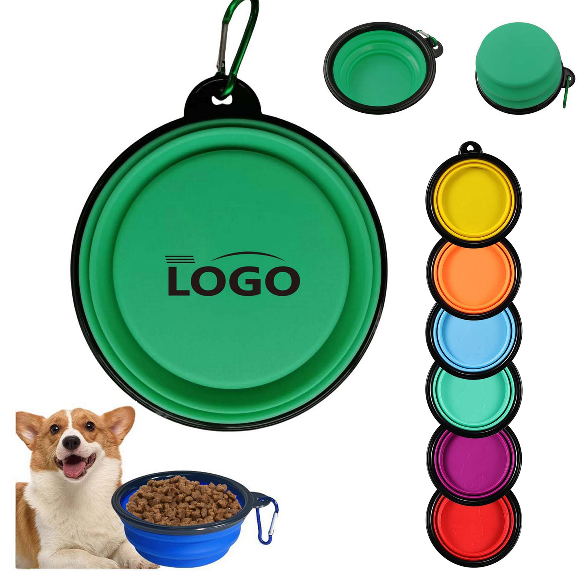Portable Foldable TPE Travel Dog Bowl For Pets 7