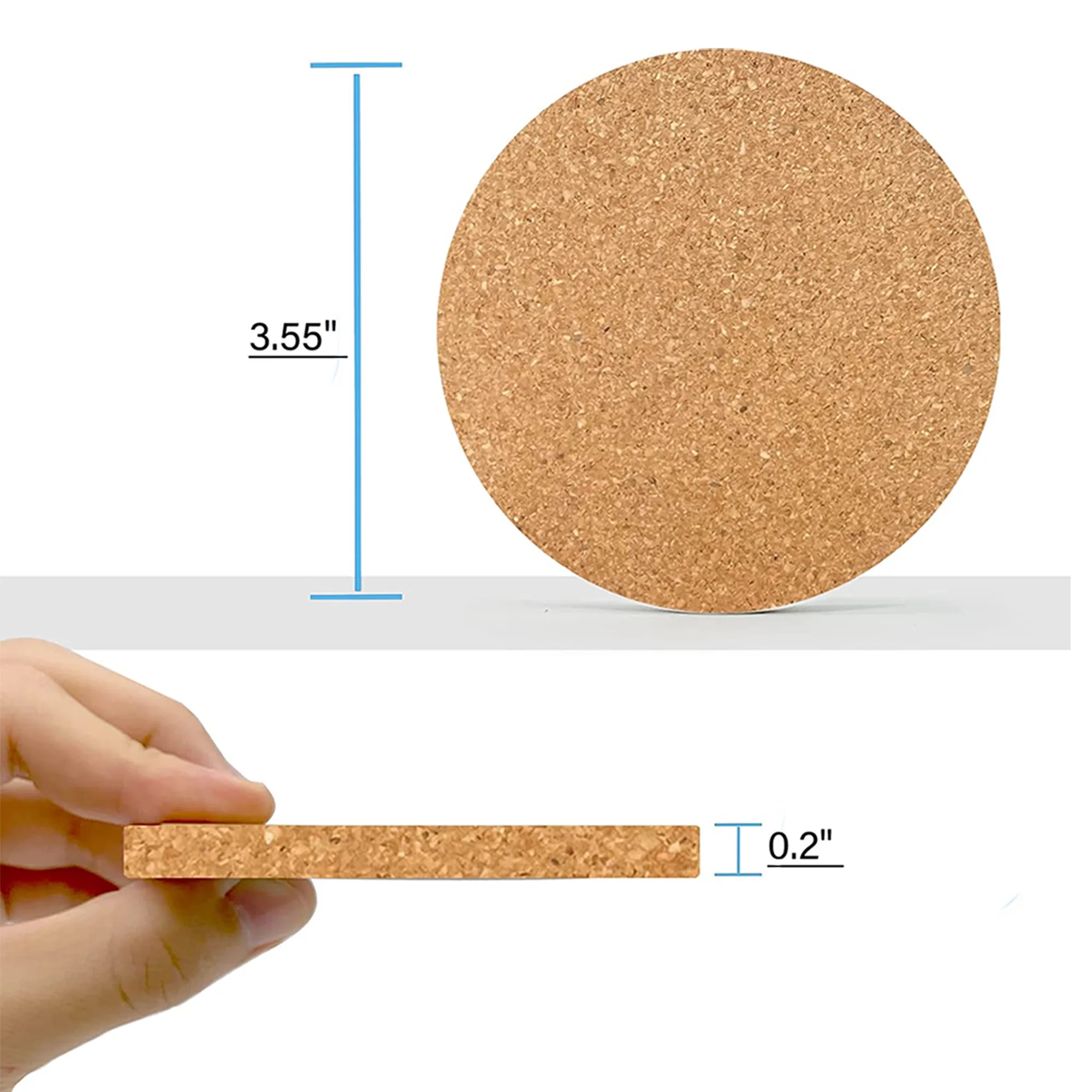 Circular Cork Coasters 2
