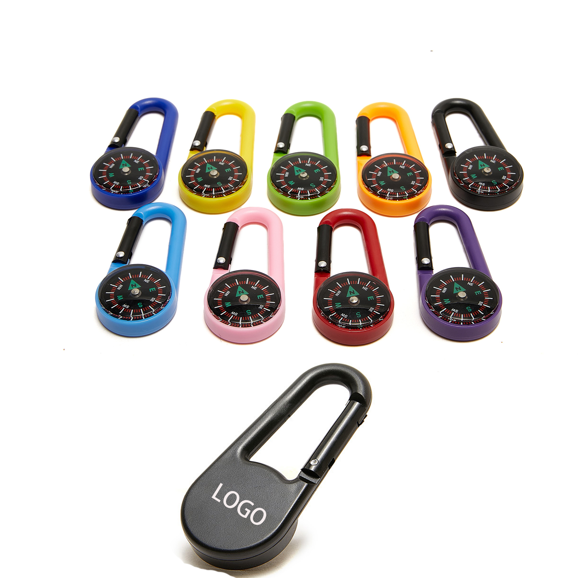 Big Compass With Carabiner 2