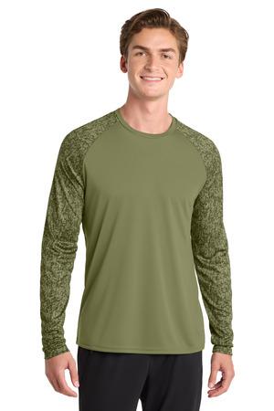 Sport-Tek Long Sleeve Digi Camo Tee. ST460LS 36