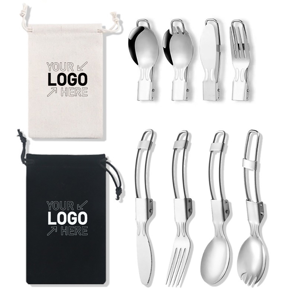 4 In 1 Stainless Steel Camping Utensil Set 2