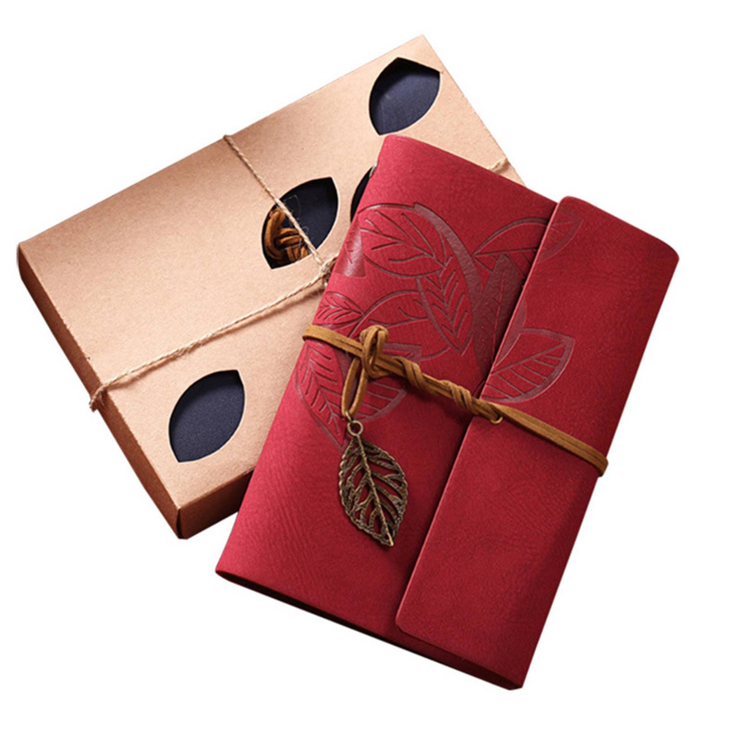 A6 Leather Creative Strap Loose Leaf Retro Notebook 5