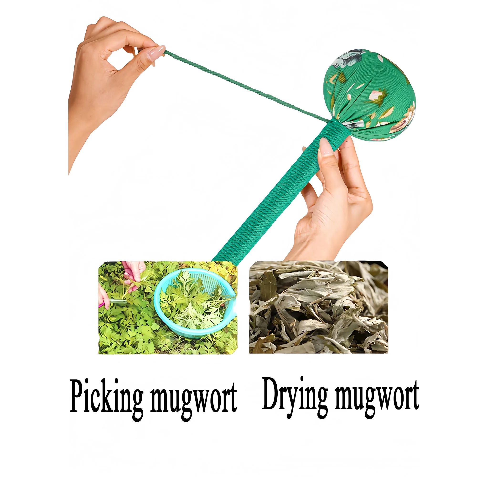 Premium Mugwort Massage Hammer For Neck Back Therapy 3