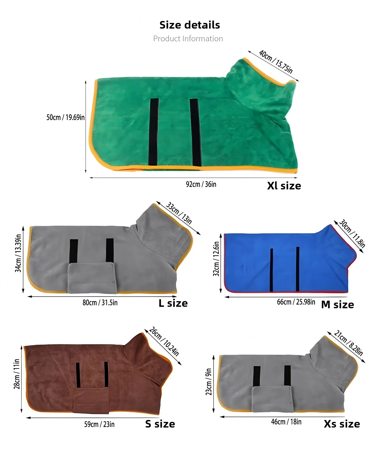 Quick Dry Dog Bathrobe Towel 4