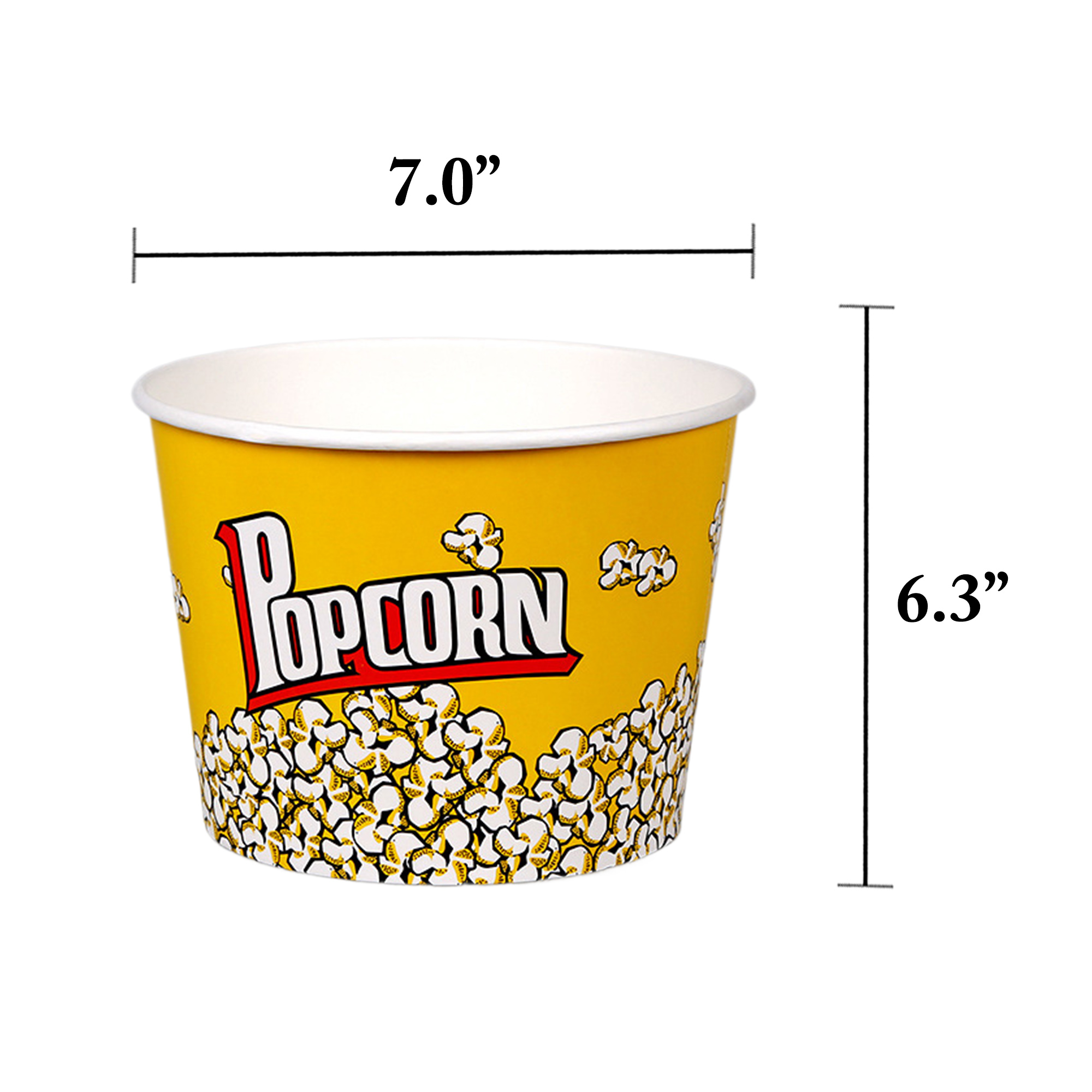 85oz Disposable Popcorn Buckets Bulk 2