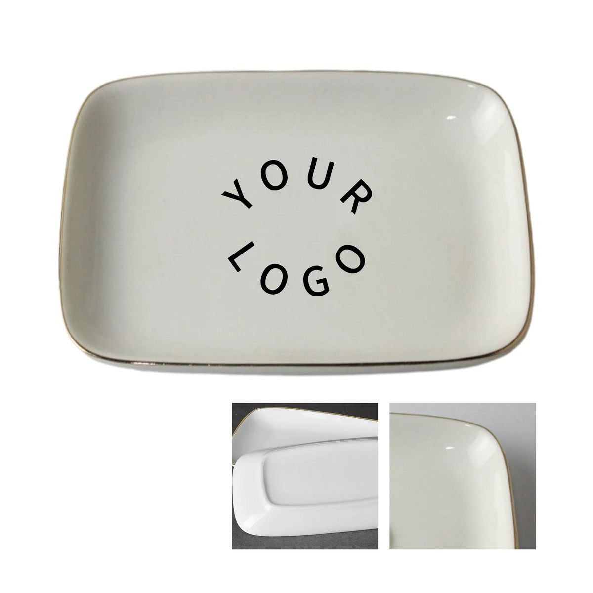 Square Ceramic Ring Holder Tray 2