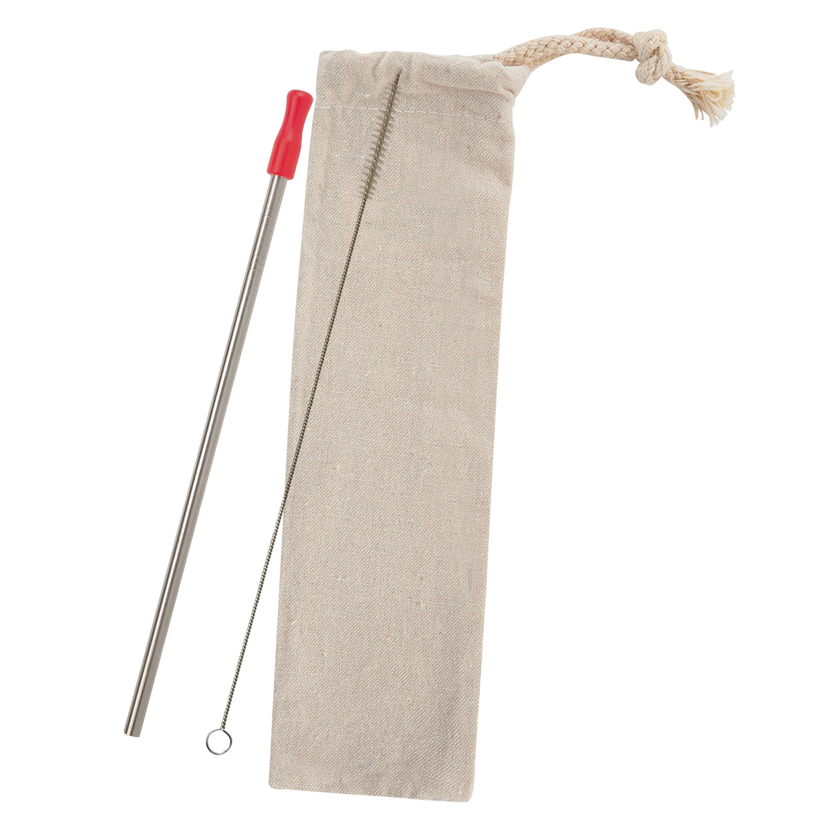 Stainless Straw Kit With Cotton Pouch 1