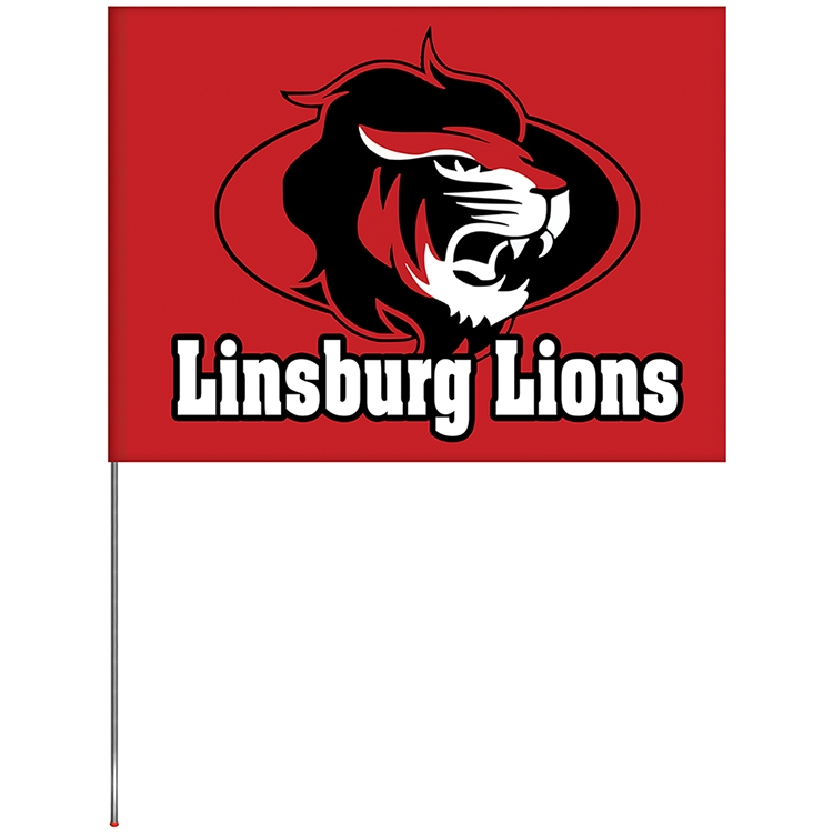 6' x 8' Knit Poly Single Reverse School Spirit Flag 14
