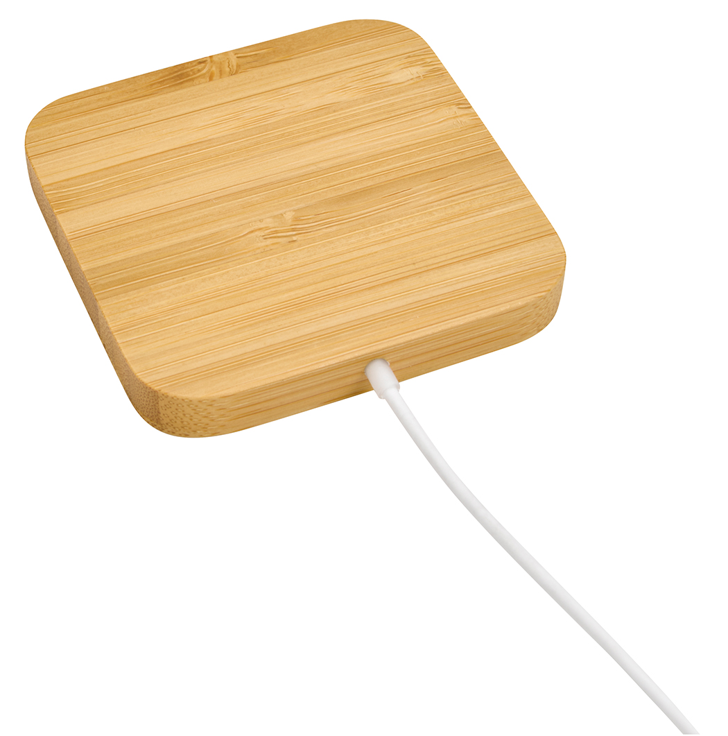 Good Value™ Bamboo Magnet-Hold 15W Wireless Charger 11