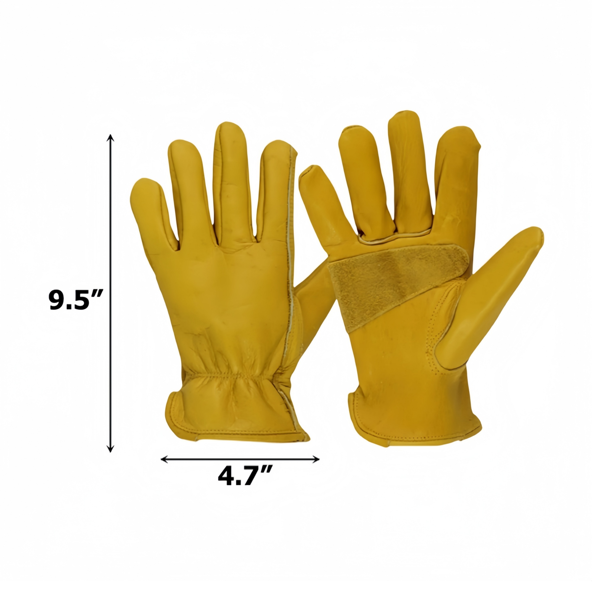 Custom Heavy Duty Gardening Leather Work Safety Gloves 2