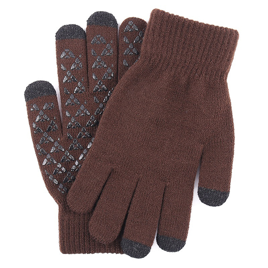 Adult Stretch Ribbed Gloves with Sensitive Touch, Non-Slip 9