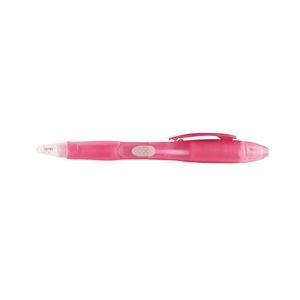 Translucent Barrel Pen With Highlighter 6