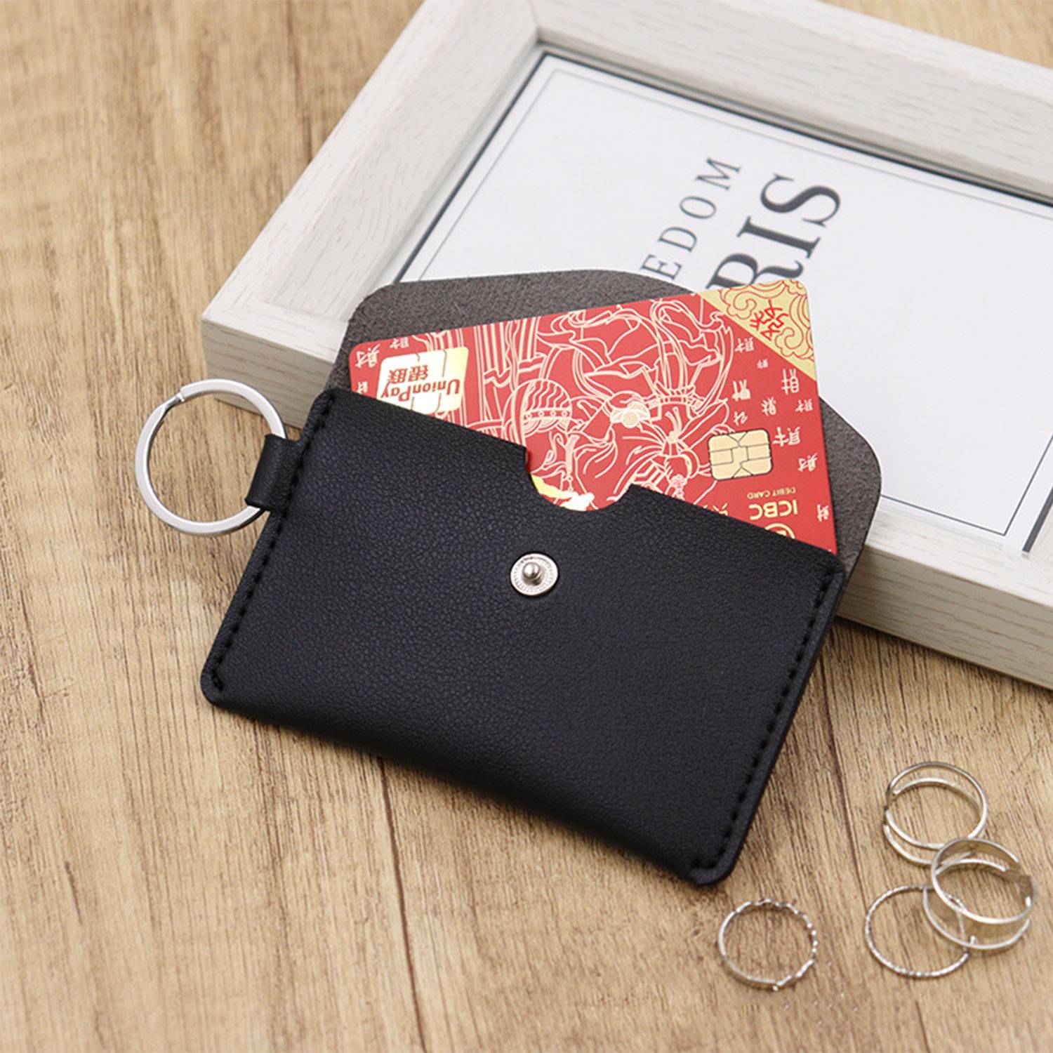 PU Card Holder Handmade Retro Coin Purse 2