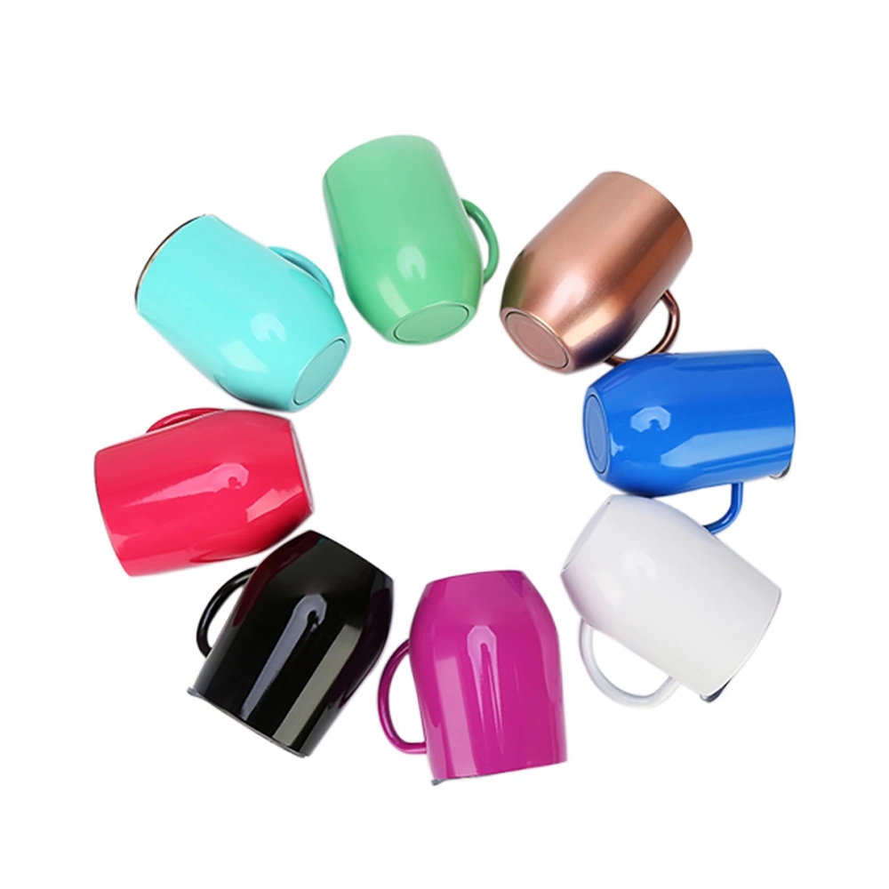 12Oz Stainless Steel Vacuum Insulated Wine Tumbler Handle 3