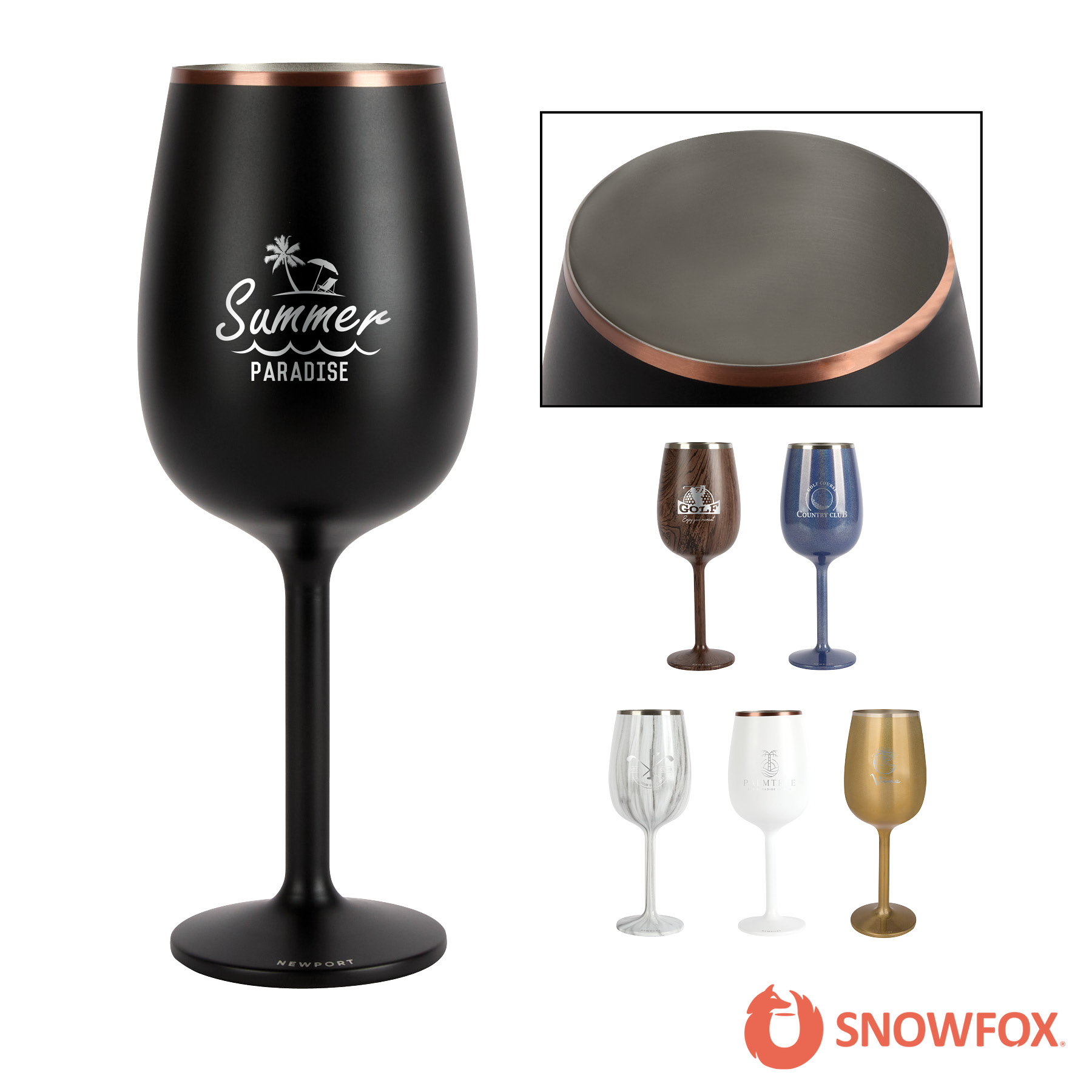 Snowfox® 12 oz. Insulated Stemmed Wine Glass 10