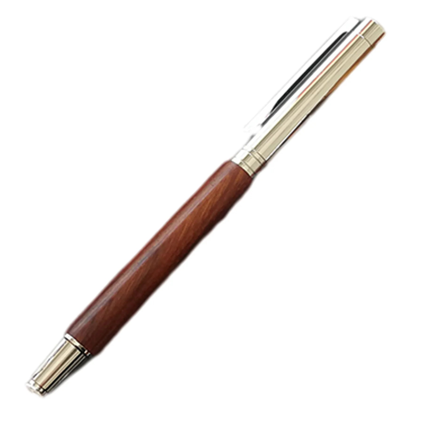 Classic Redwood Metal Fountain Pen 2