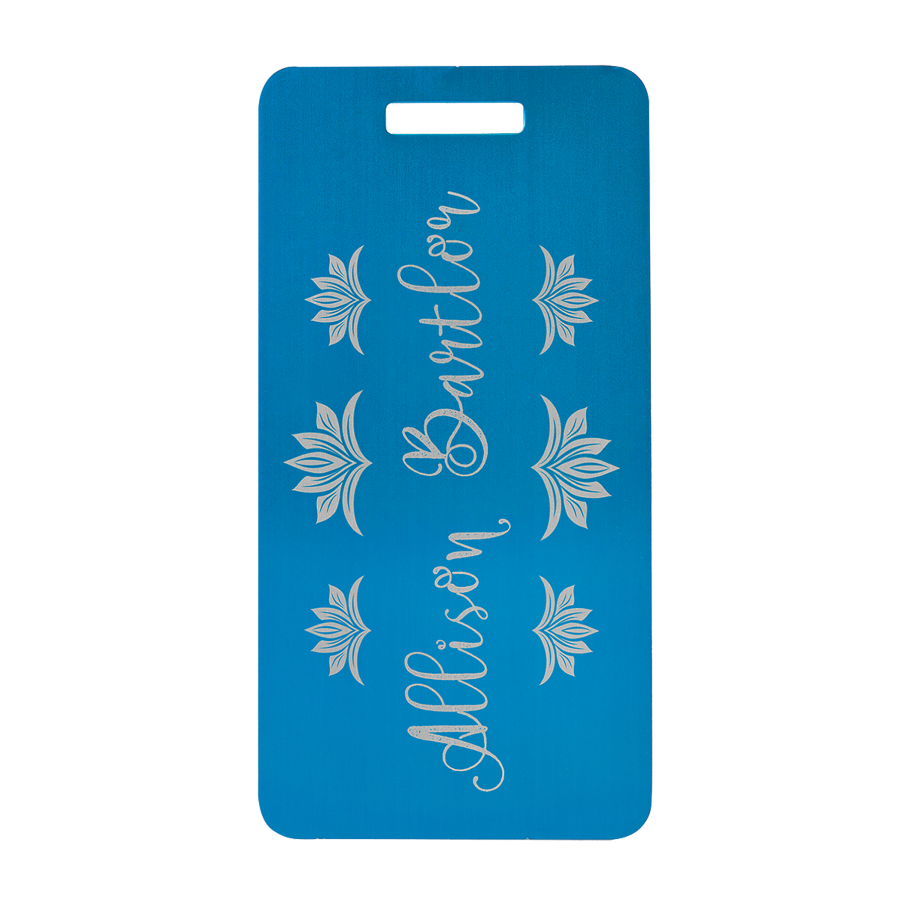 3 7/8" x 2" Anodized Aluminum Luggage Tag 9