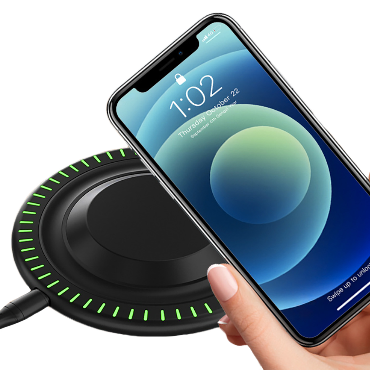15W Fast Charging Wireless Light-Up Charging Pad 4