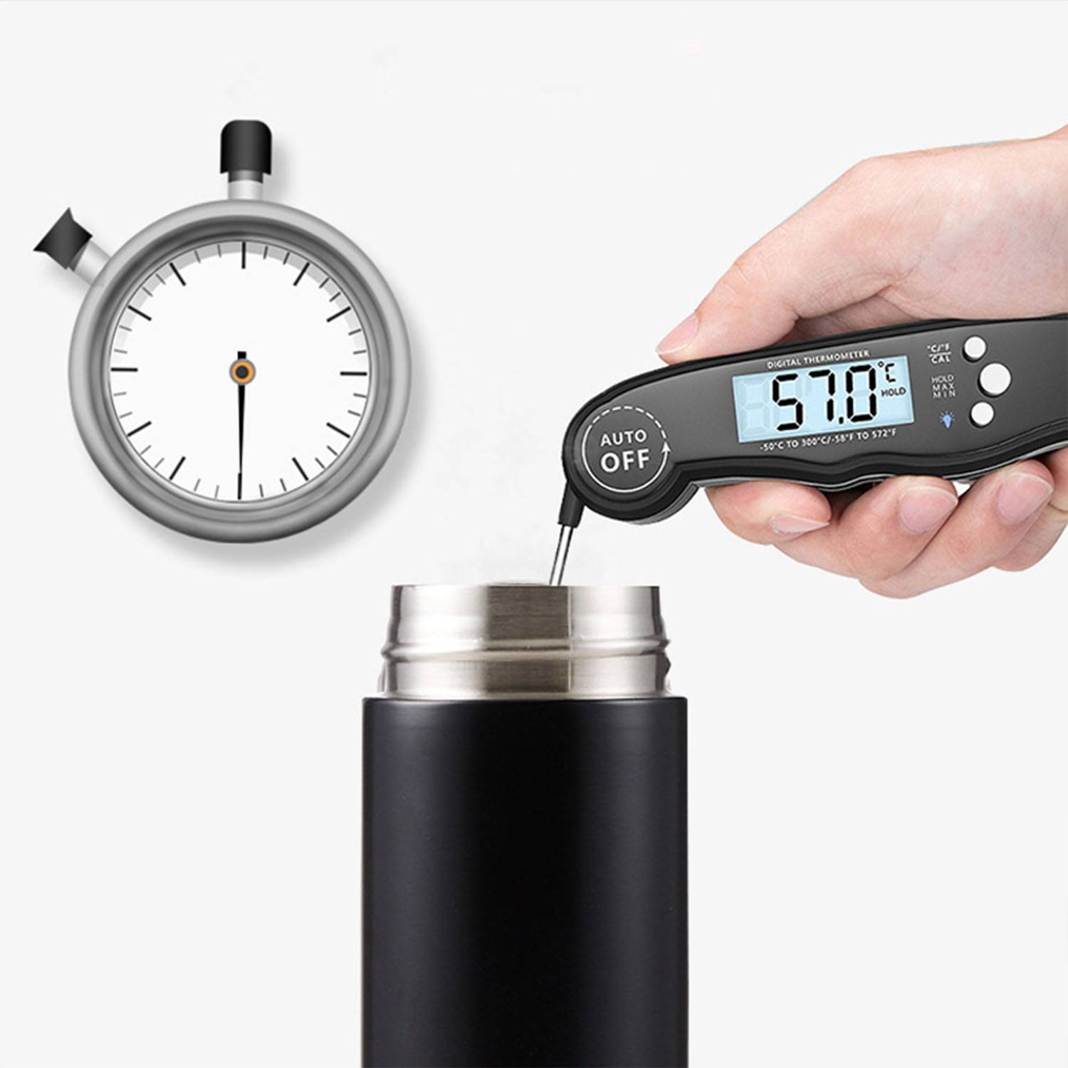 10.55oz Tea water separation trend stainless steel bottle 3