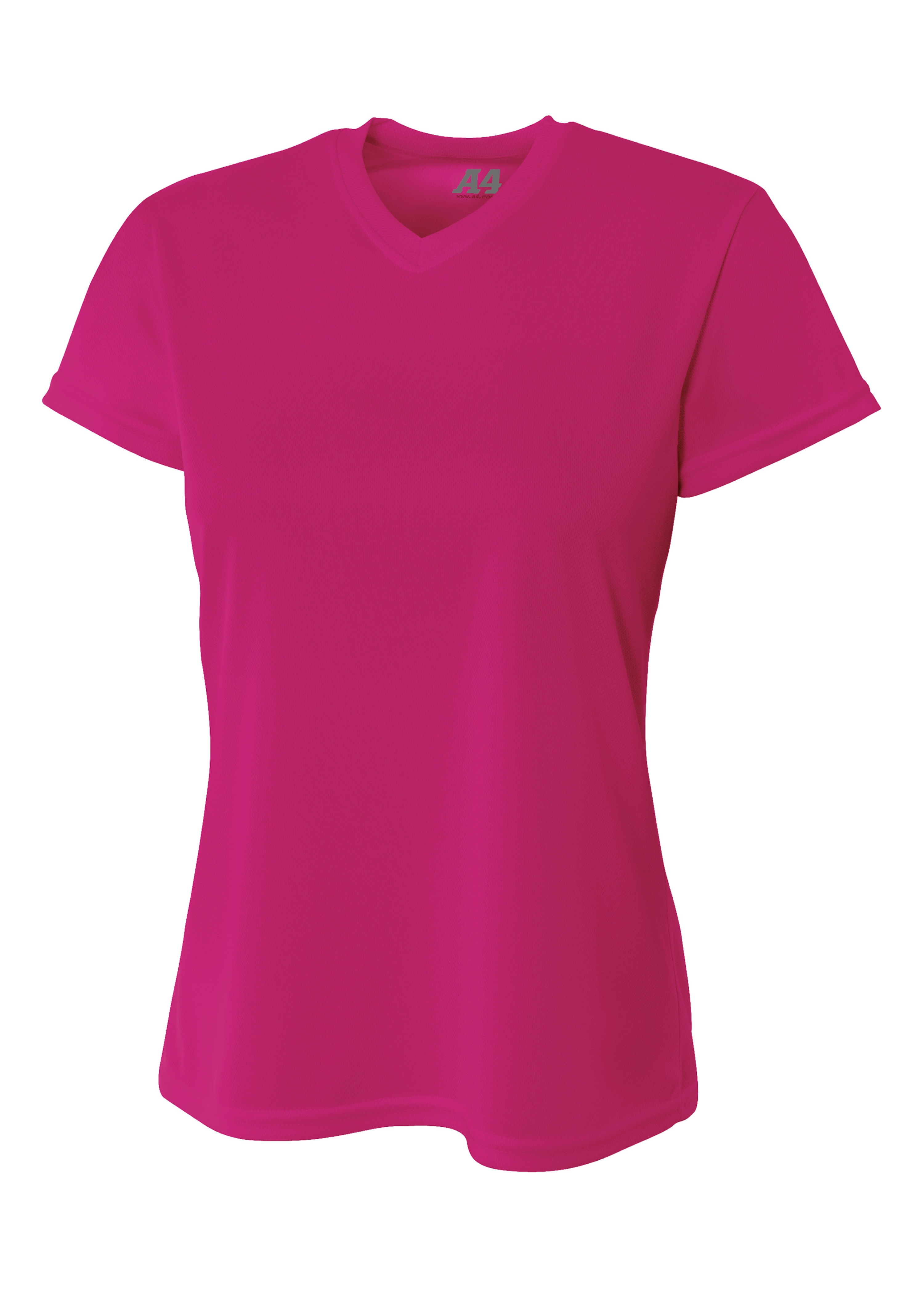 A4 Short Sleeve V-Neck Bird's Eye Mesh Tee 5