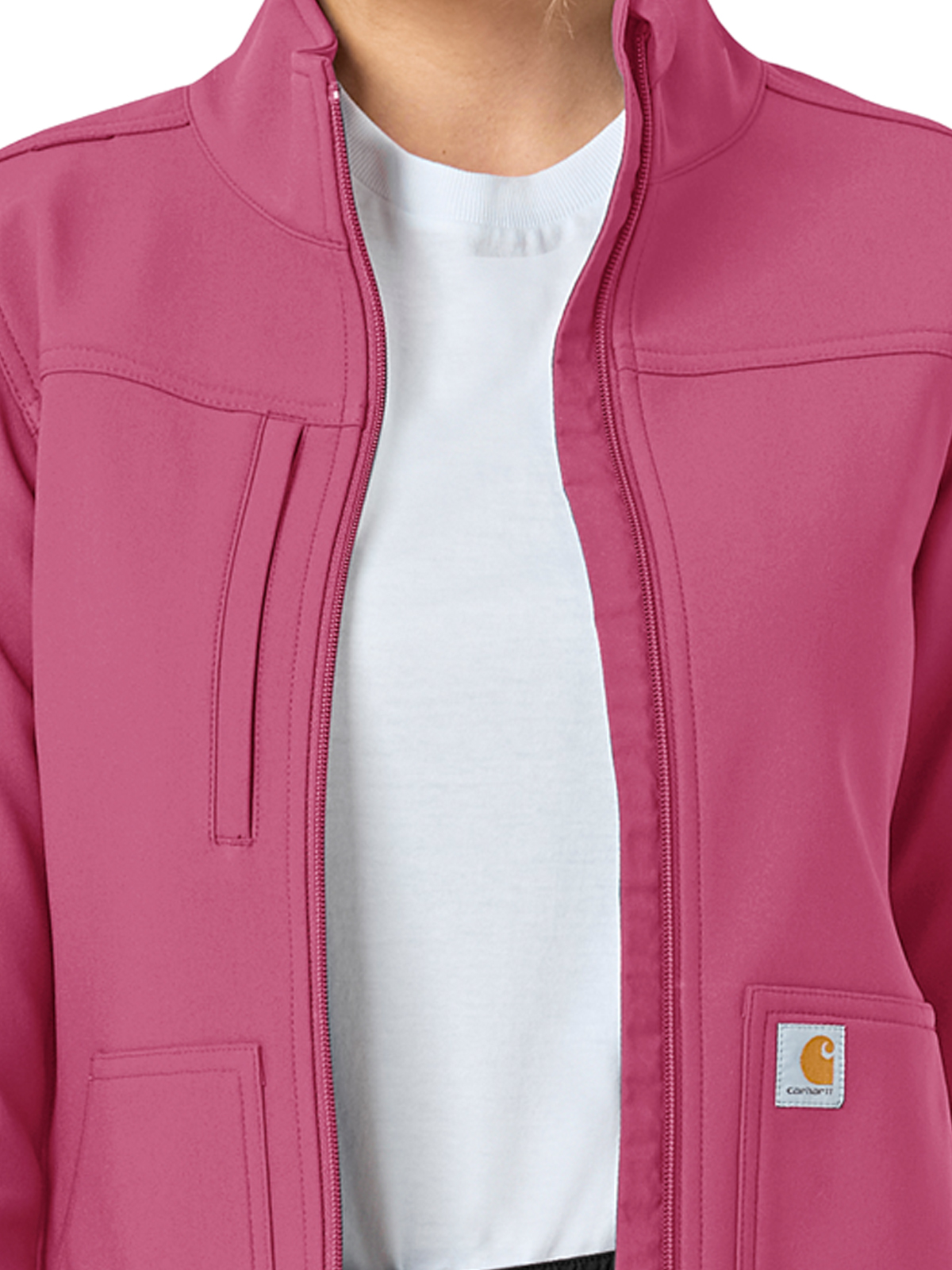 Carhartt Scrubs - Rugged Flex Peak - Women's Three-Pocket Bonded Fleece Jacket 17
