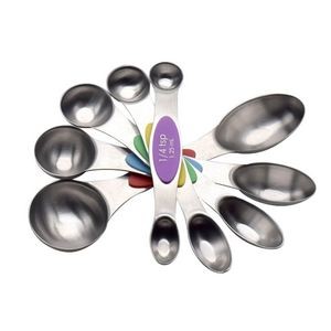 Stainless Steel Magnetic 5 In 1 Dual Measurement Spoons With Silicone Handle 14