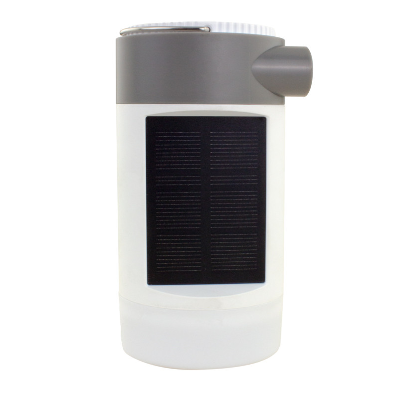 3-in-1 Air Pump Solar Charger with Camping Lamp 12