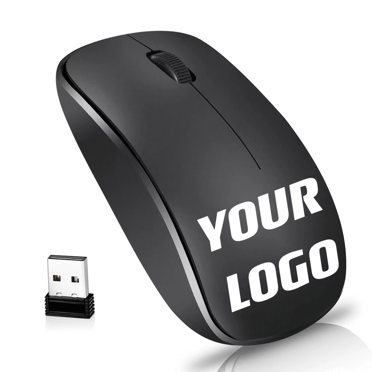 Black White Cordless Mouse For Laptop Desktop PC 4