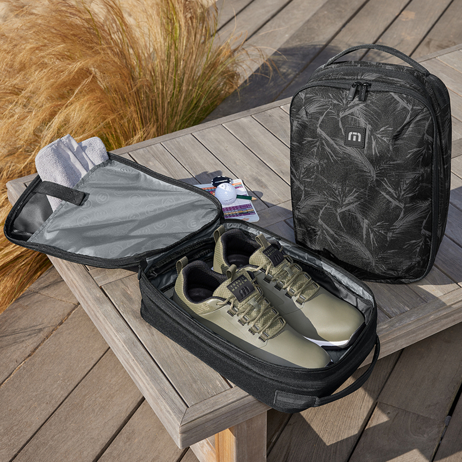 TravisMathew Storage Cube Bag, custom duffel bag with logo imprint 4