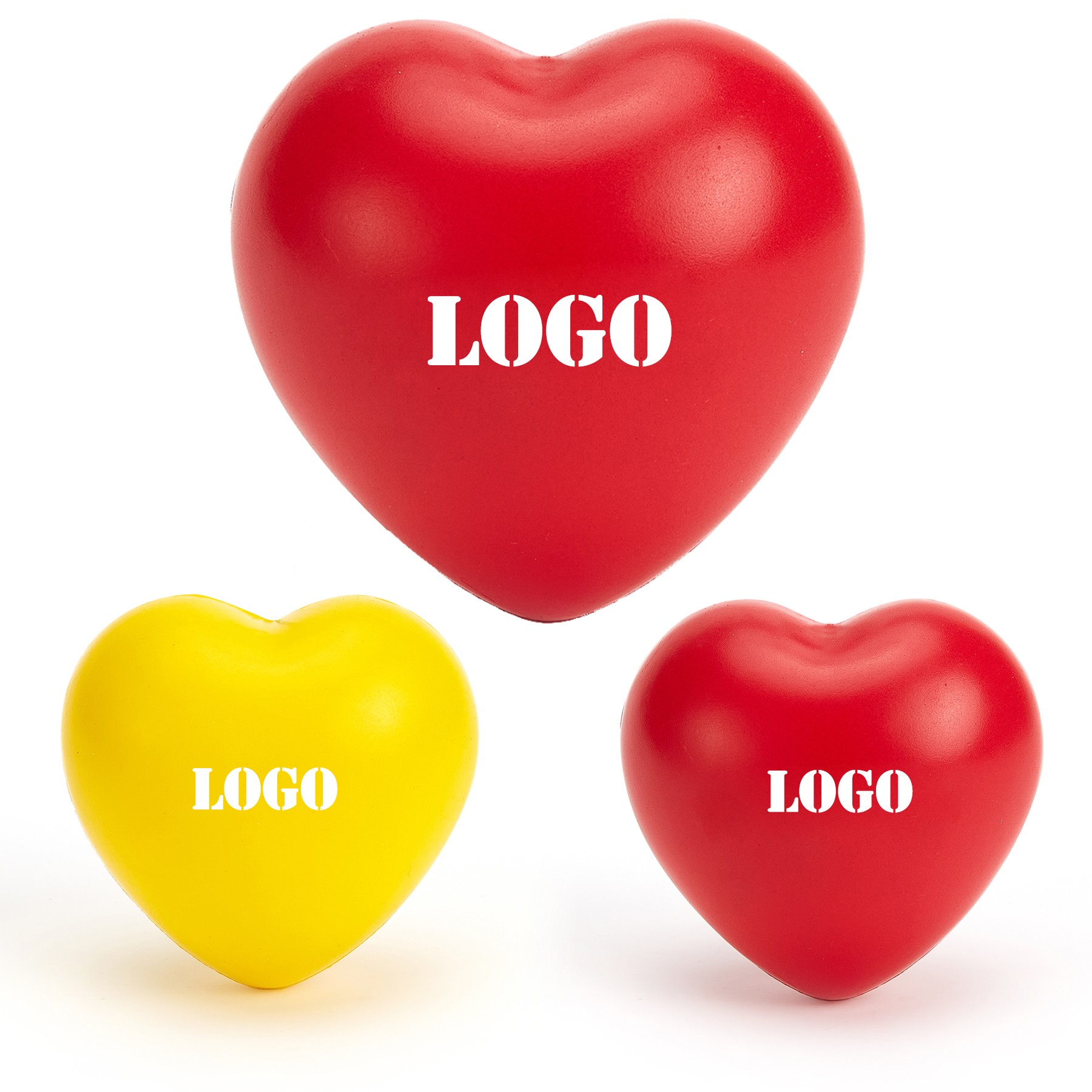 PU Heart Shaped Reliever Stress Ball