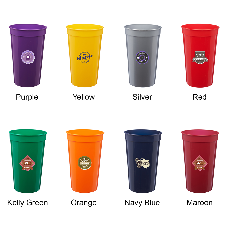 Plastic Stadium Cups 22 oz 29