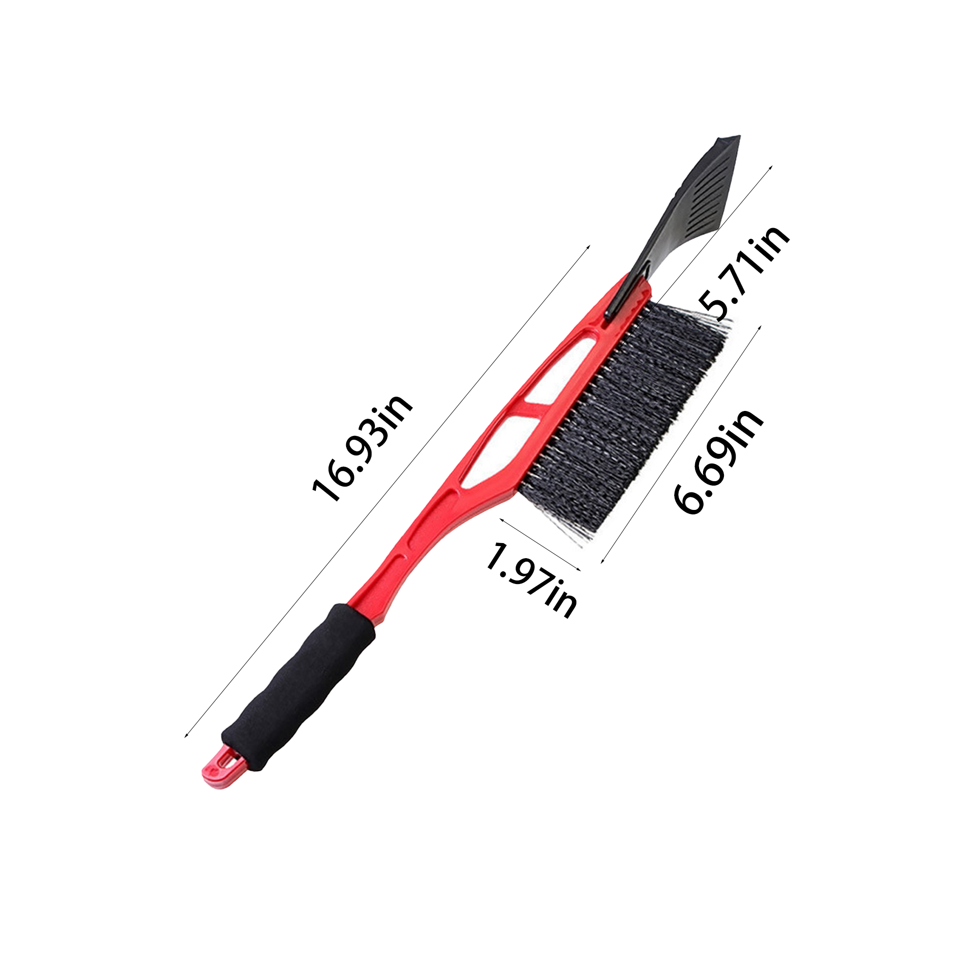 Car Snow Brush Detachable Ice Scraper Grip 3