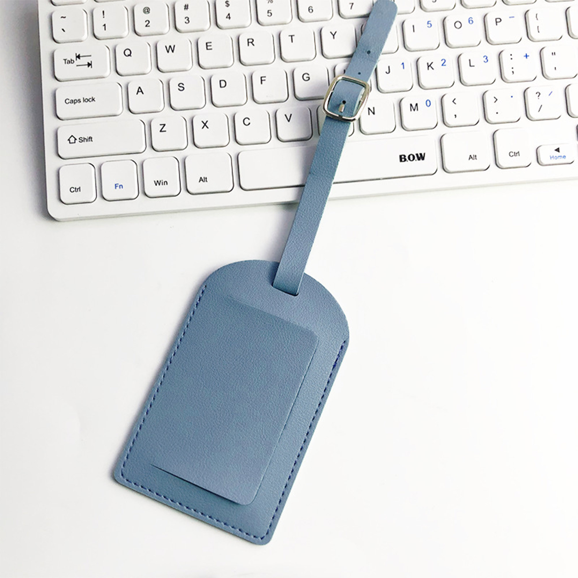 Vegan Leather Flip Open Luggage Tag 9