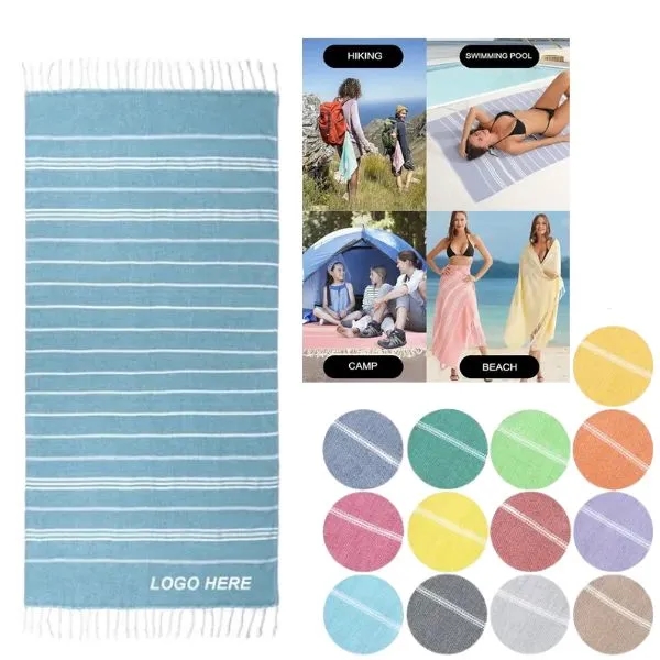 35 1/2" x 71" Turkish Beach Towel - Premium Quality 6