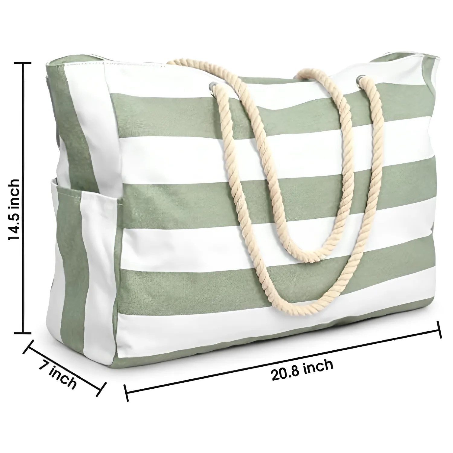 Waterproof Beach Tote Bag with Zipper 4